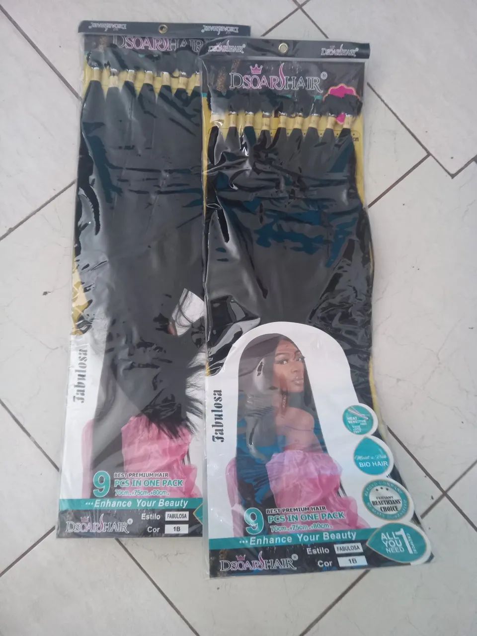 Cabelo Bio fibra liso. - Foto 2