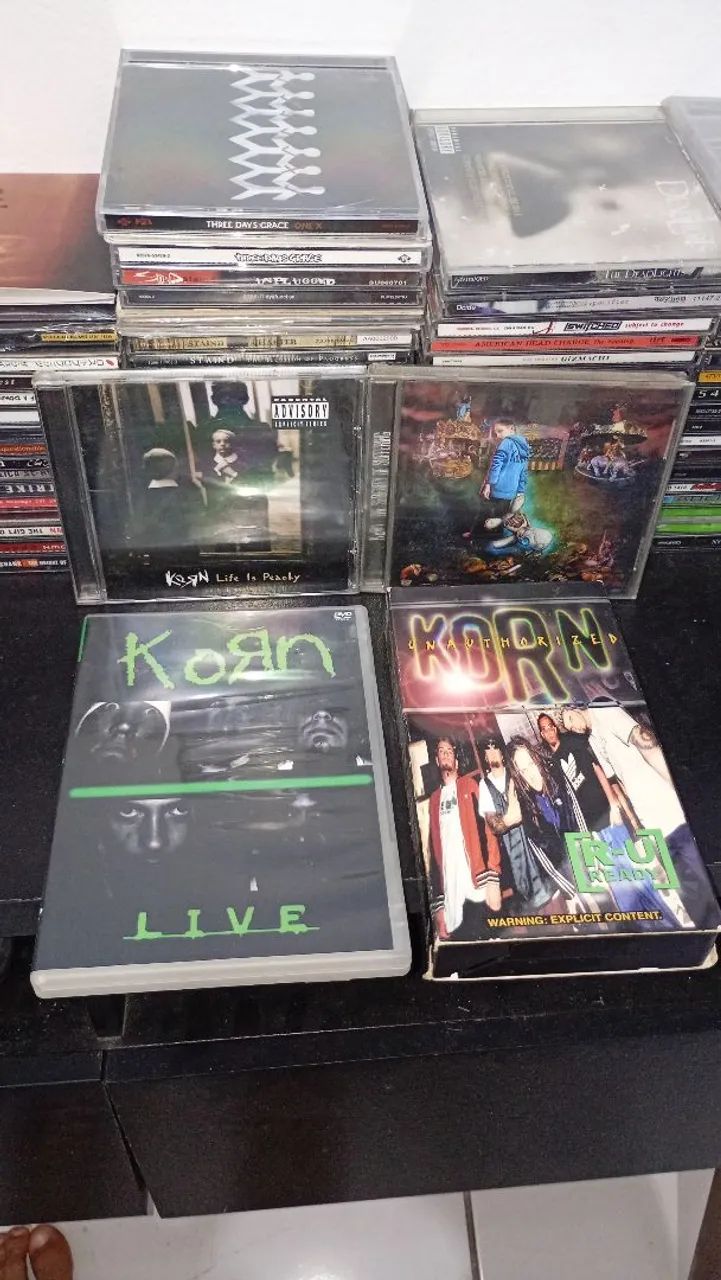 Korn cds DVD e Fita VHS 