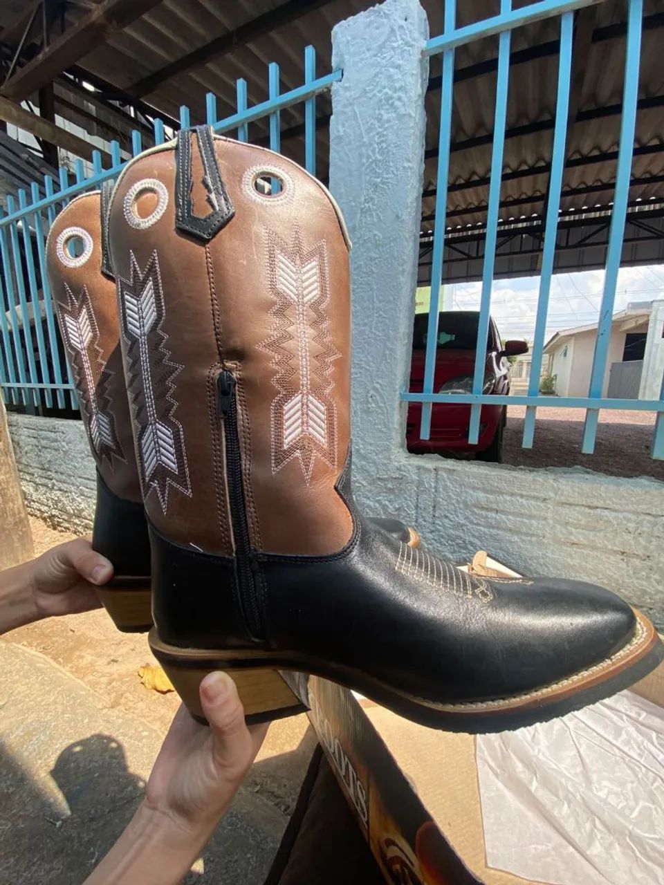 Bota texana cano longo