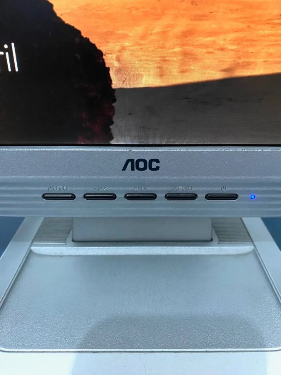 Monitor Aoc 716swx Vga 17 Pol Funcionando Com Cabos Tela Pc - Foto 3