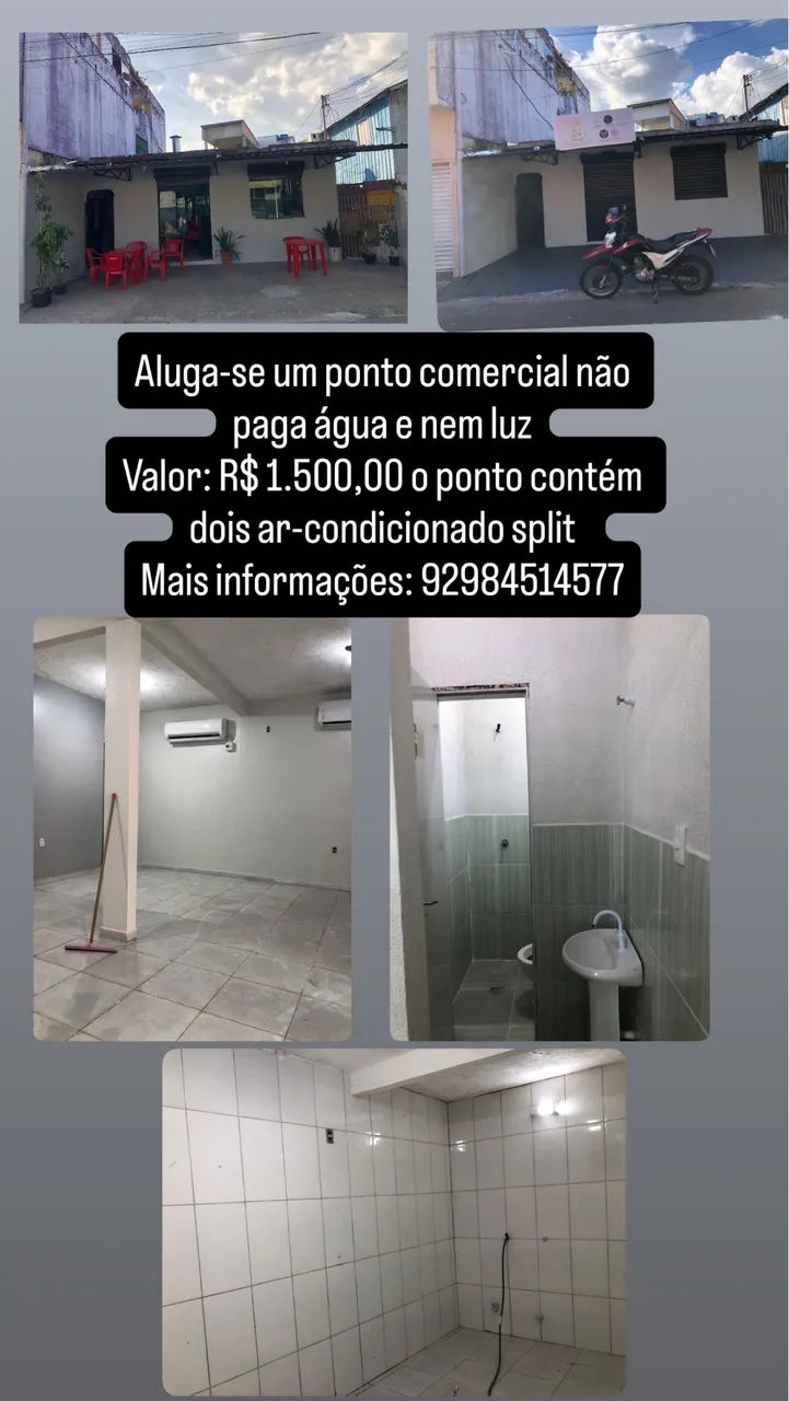 Aluga-se um ponto comercial 