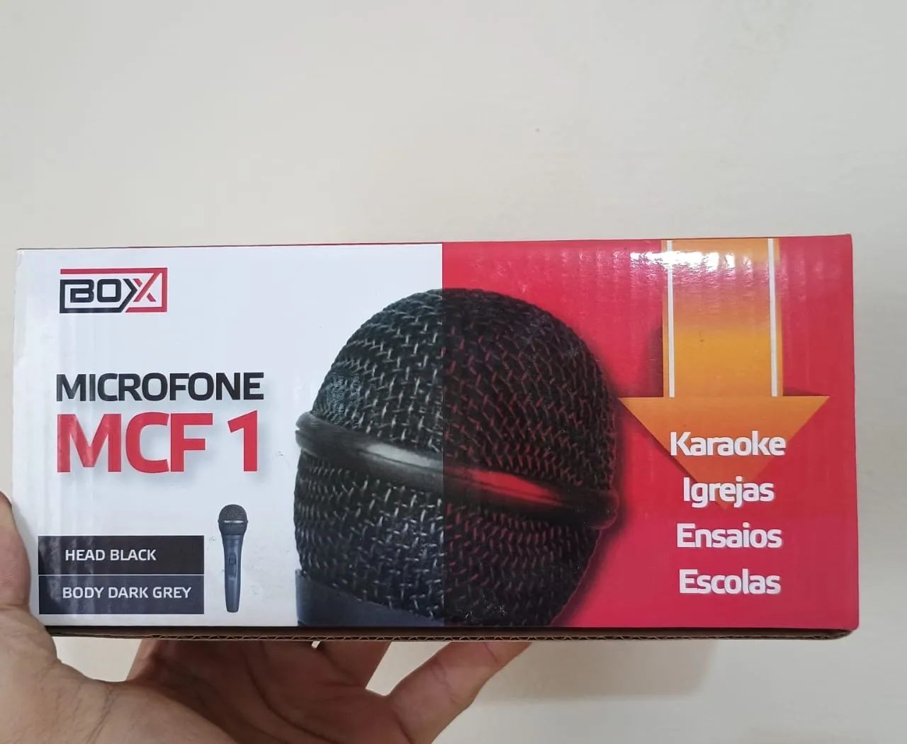 Microfone Dinâmico BOX MCF 1 - Novo e Pronto para Uso! - Foto 2