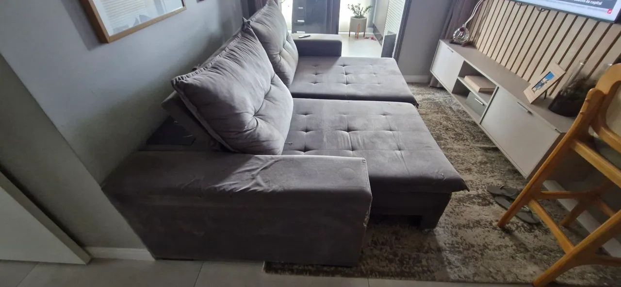 Sofá  cinza