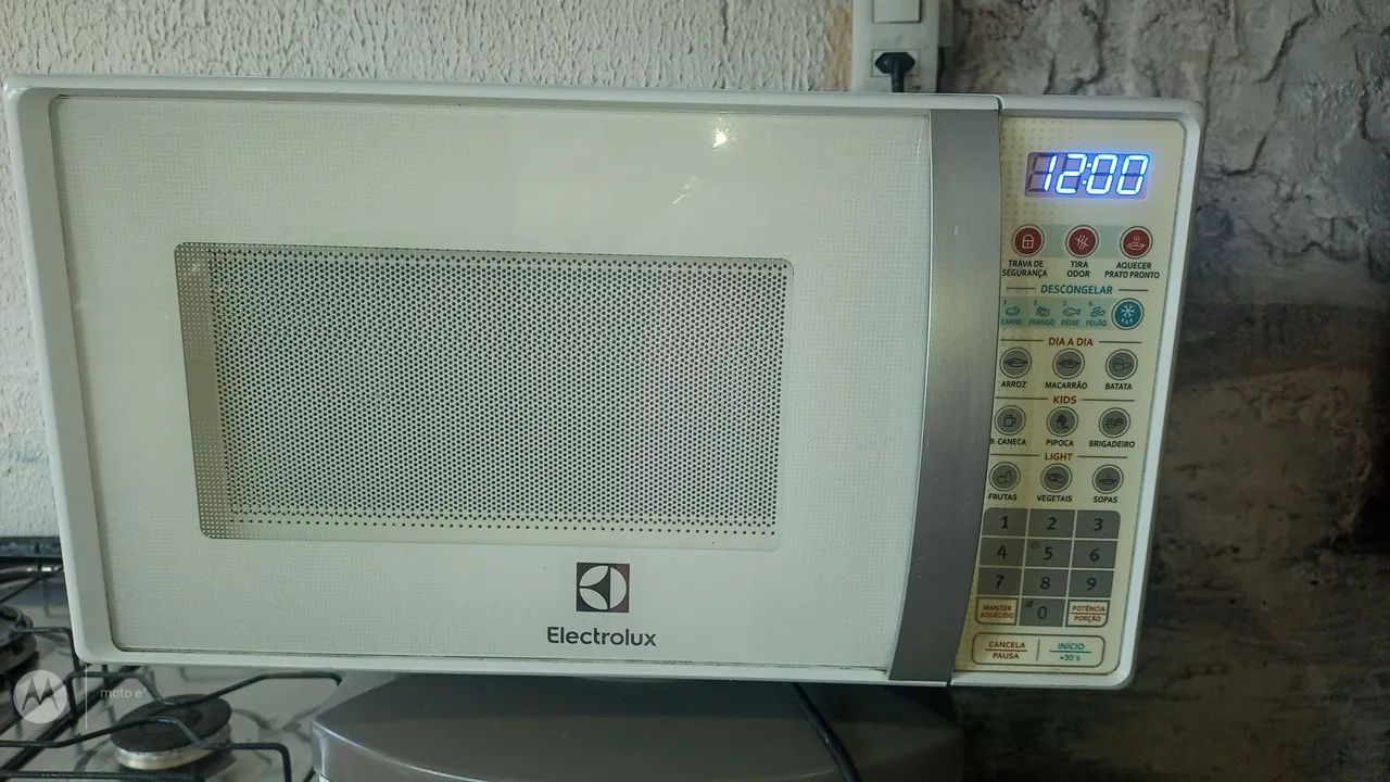 Micro-ondas Electrolux está funcionando perfeitamente