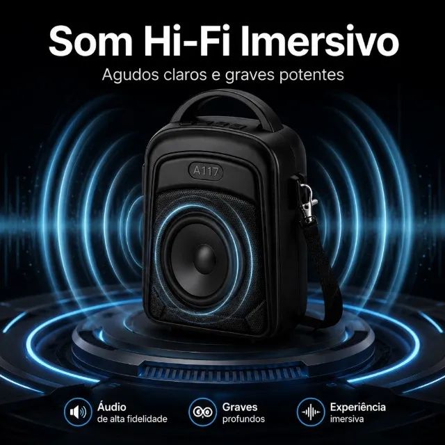 Caixa de Som com Alça - Foto 2