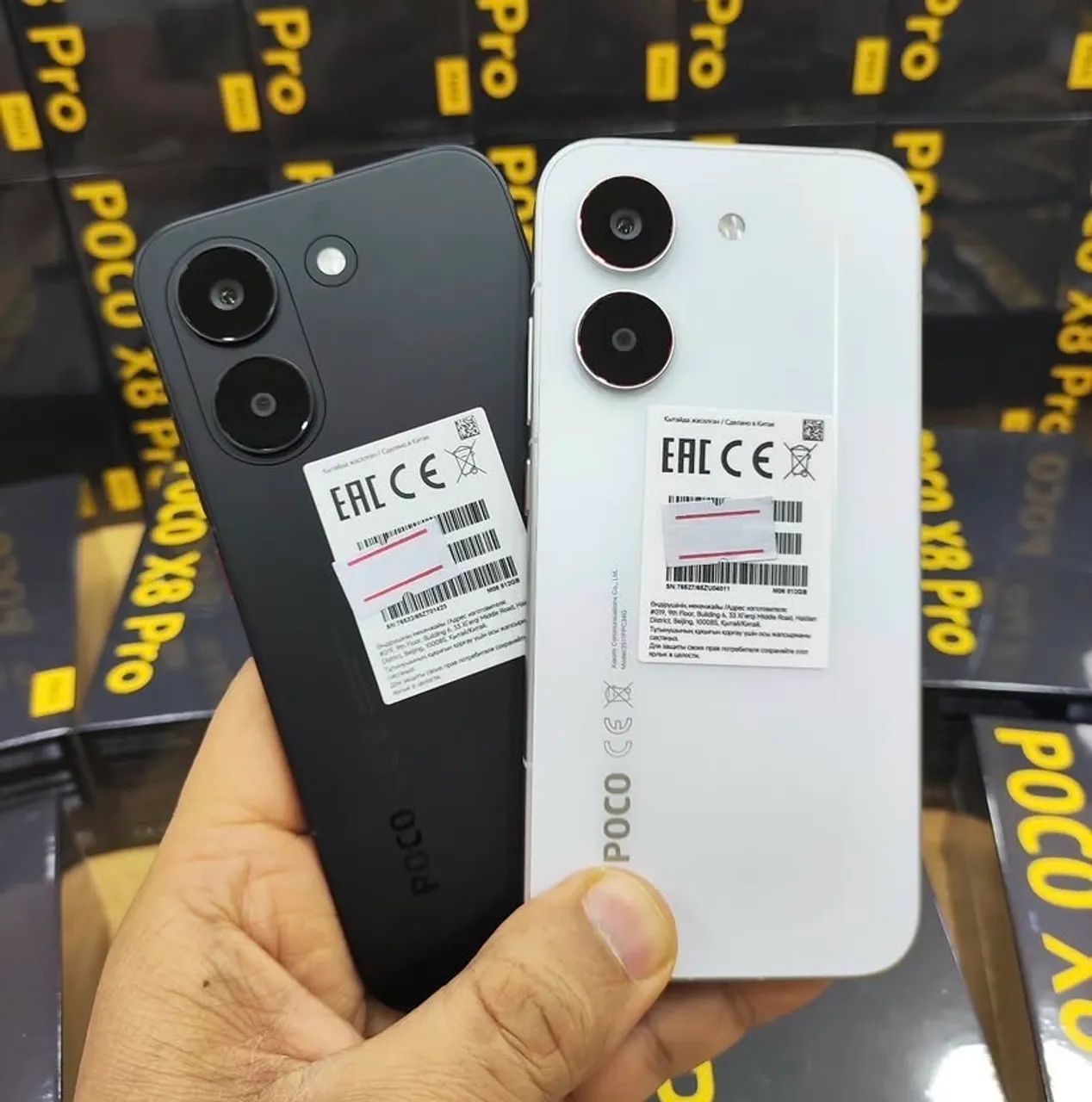 Poco X8 Pro 08/256-Branco Preto Novo 