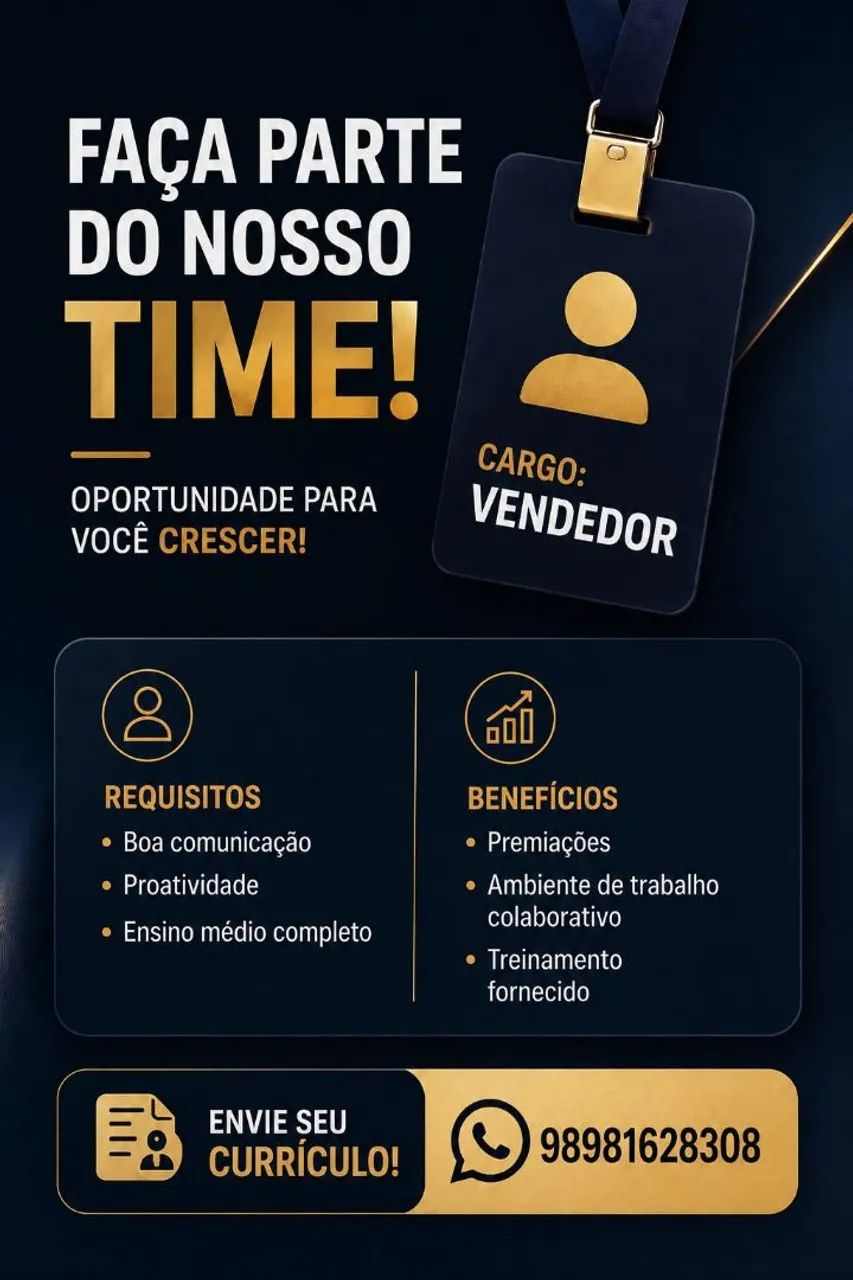 VAGA DE EMPREGO OPORTUNIDADE 
