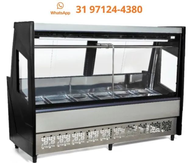 Balcão de Açougue 2M Preto Polar 220V