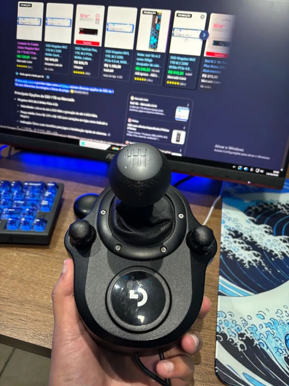 Câmbio logitech 