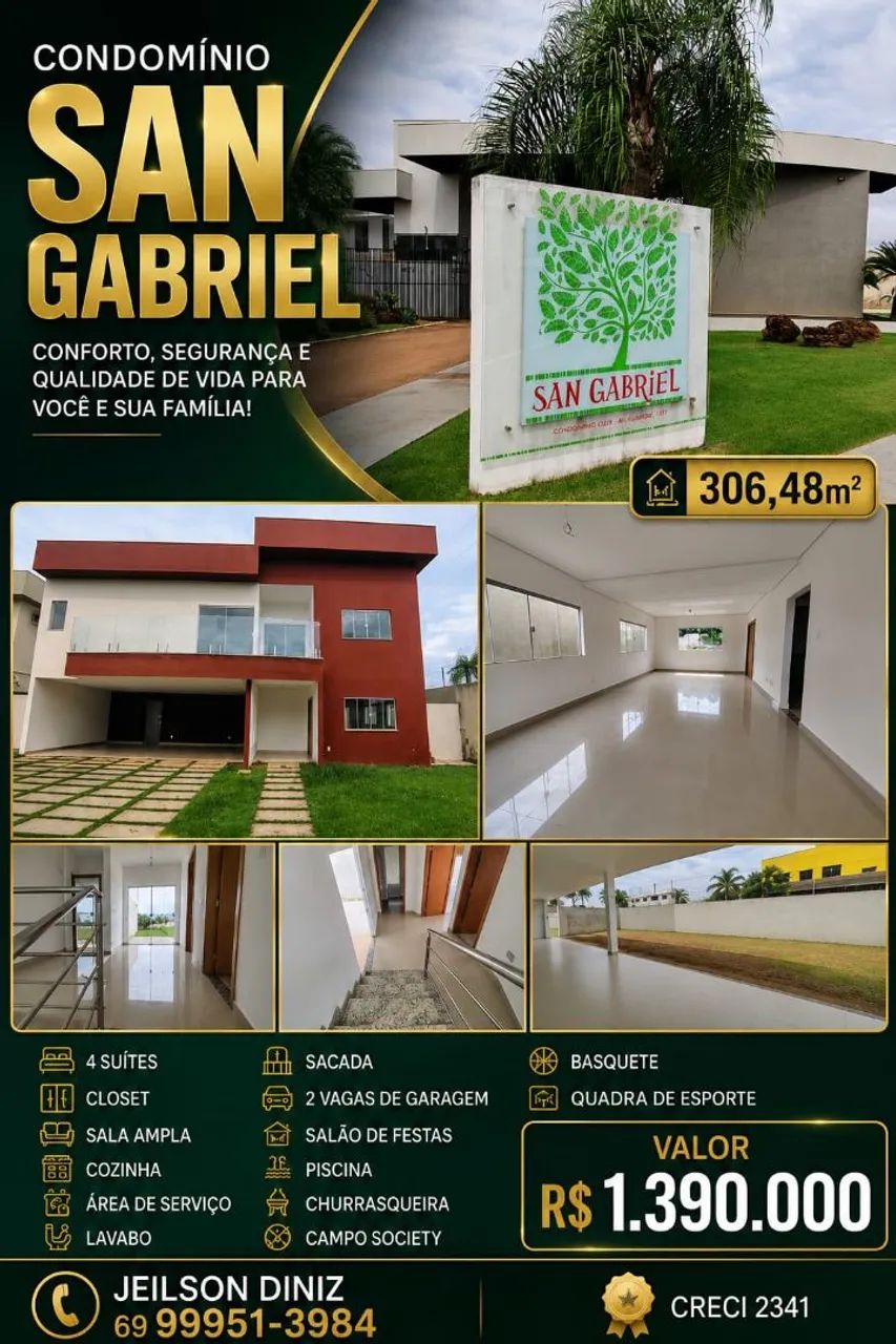 OPORTUNIDADE!! SOBRADO DE 4 SUÍTES NO SAN GABRIEL 