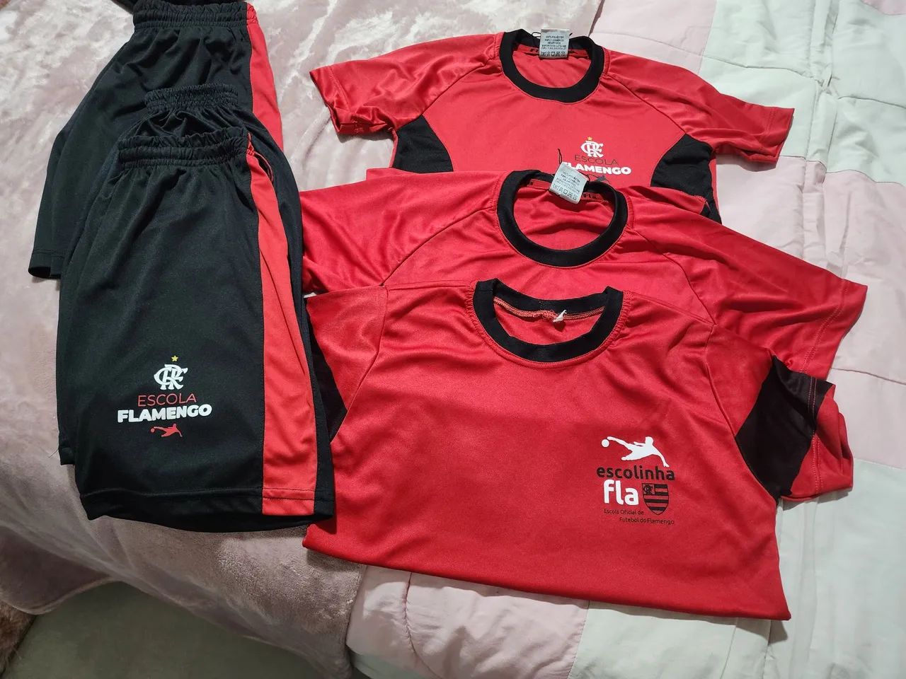 Uniformes escolinha do flamengo