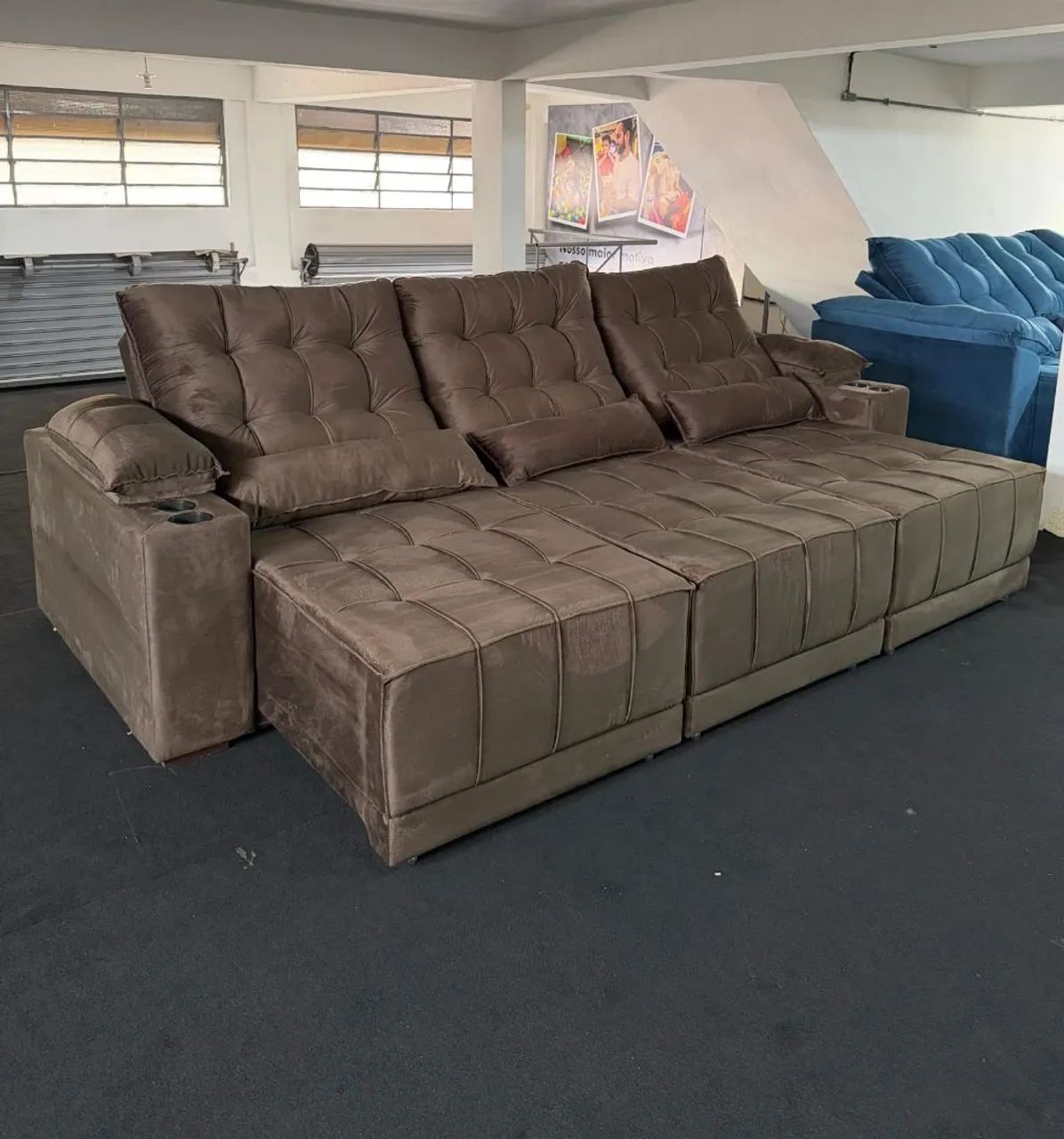 Sofá Retrátil reclinável 2.90m 