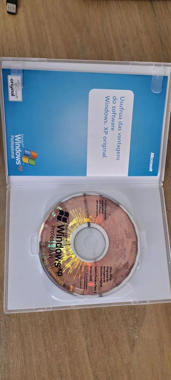 Cd Mídia Original Windows XP Professional Sem serial colecionador