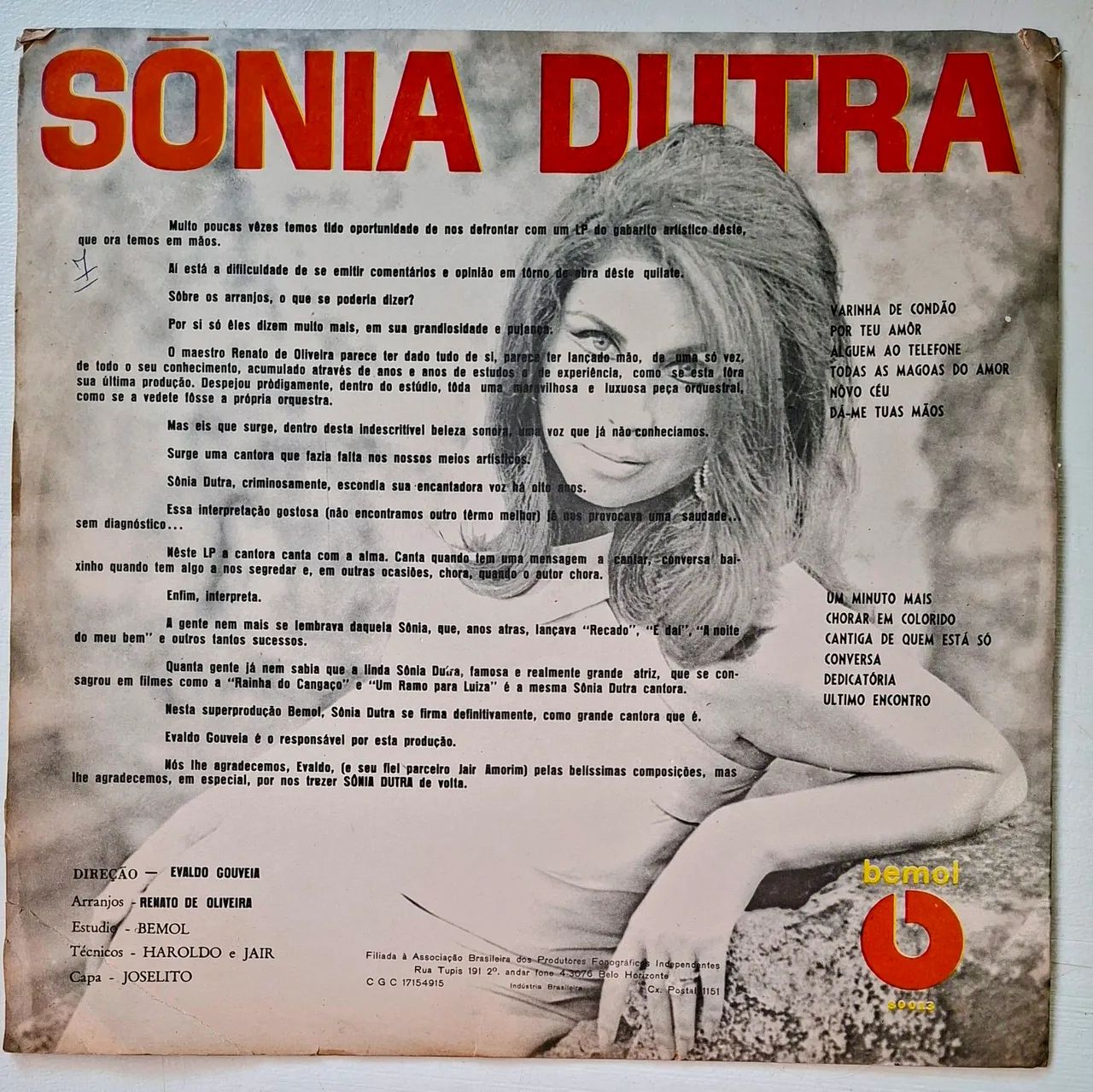 Lp, Sônia Dutra, 1968, Bemol - Foto 2