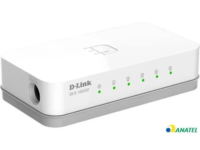 Switch D-Link DES-1005C 5 Portas LAN 10/100Mbps 1GB/s Branco - Foto 5