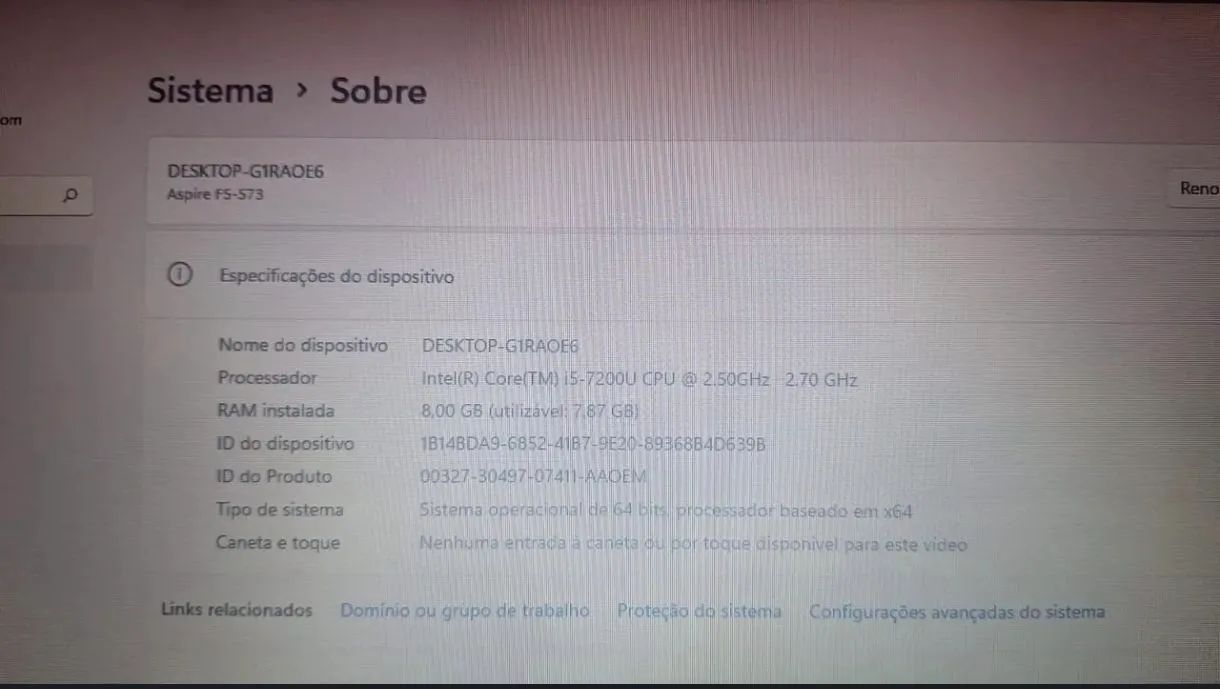 Notebook i5 (7°gen) + 8 RAM + 120 SSD (LEIA A DESCRIÇÃO) - Foto 3