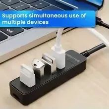 Hub USB 3.0 Multifuncional de 4 Portas Tipo-C - Foto 3