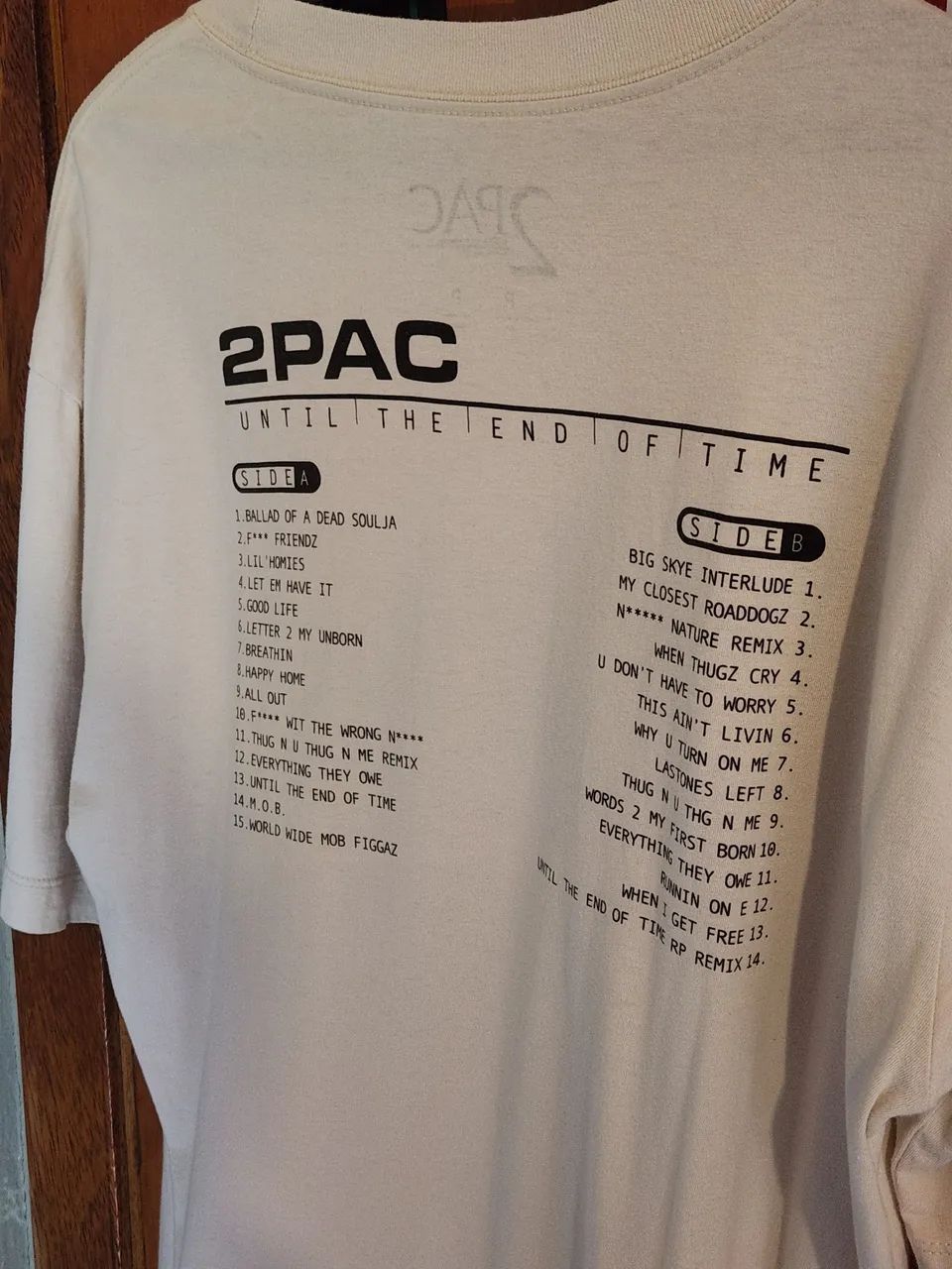 Camiseta oversized 2pac hiphop tamanho p - Foto 3
