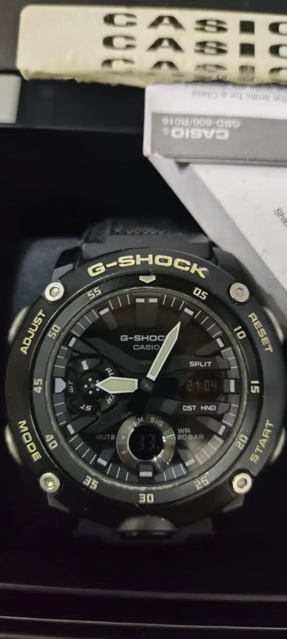 Relógio Casio G-Shock GA-2000 Original - Analógico Digital - Caixa e Manual - Foto 4