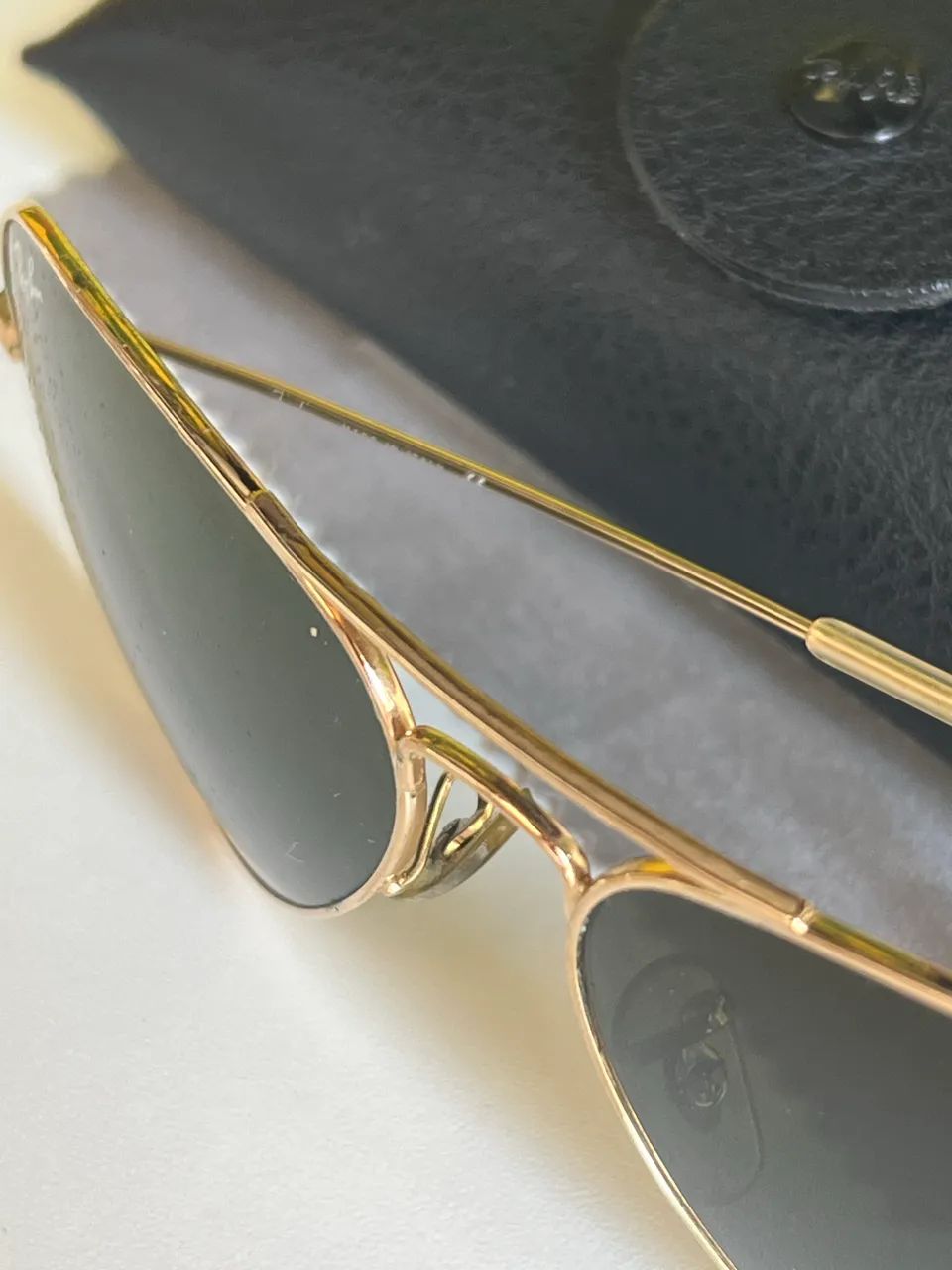 Ray ban aviador dourado original - Foto 5