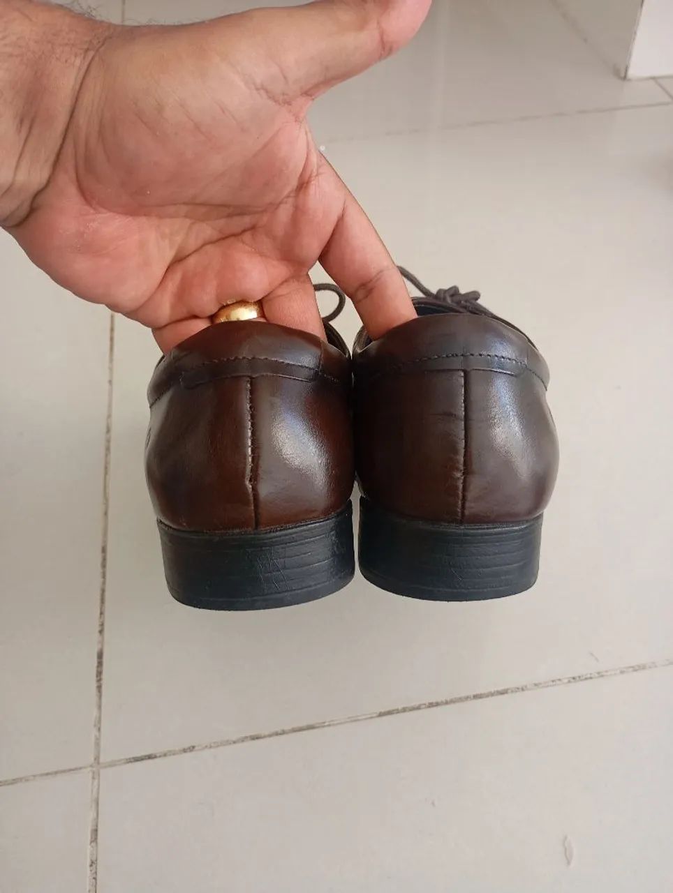 Sapato Democrata Marrom 41 Novíssimo *93 - Foto 3