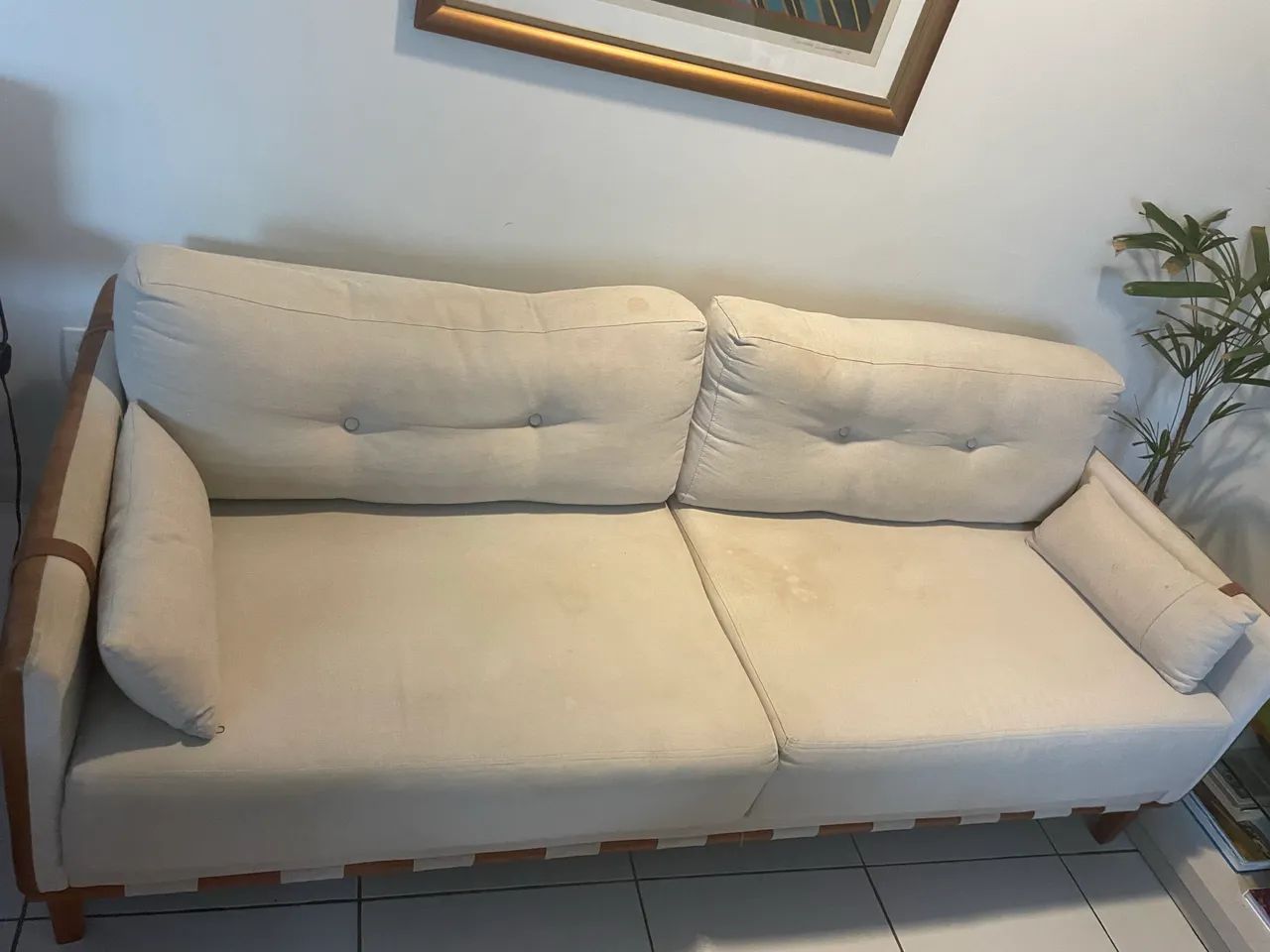 Vendo Sofá de 3 lugares com 2metros - Foto 2