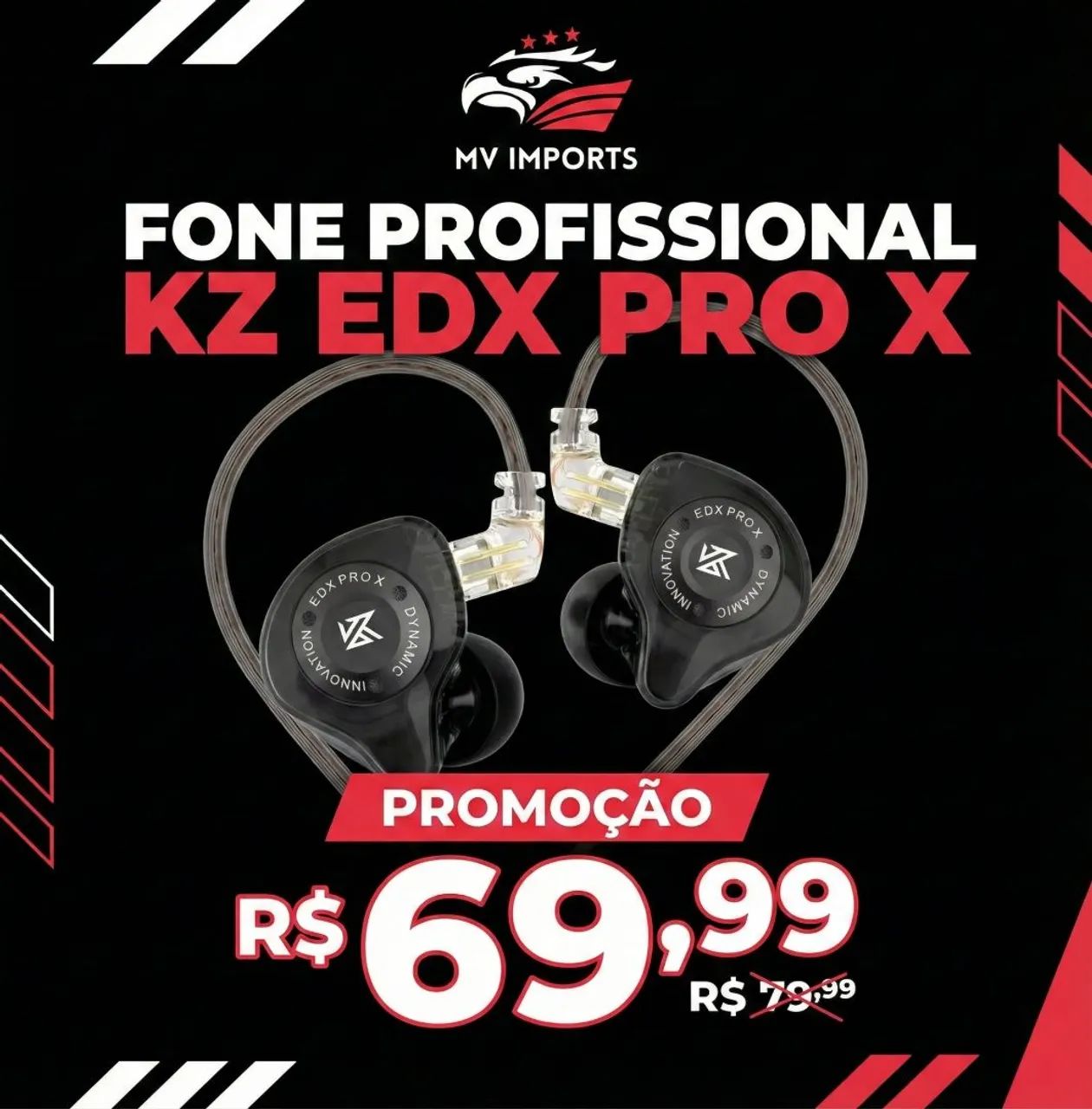 Fones Kz Profissionais Com Microfone/Sem Microfone  - Foto 3