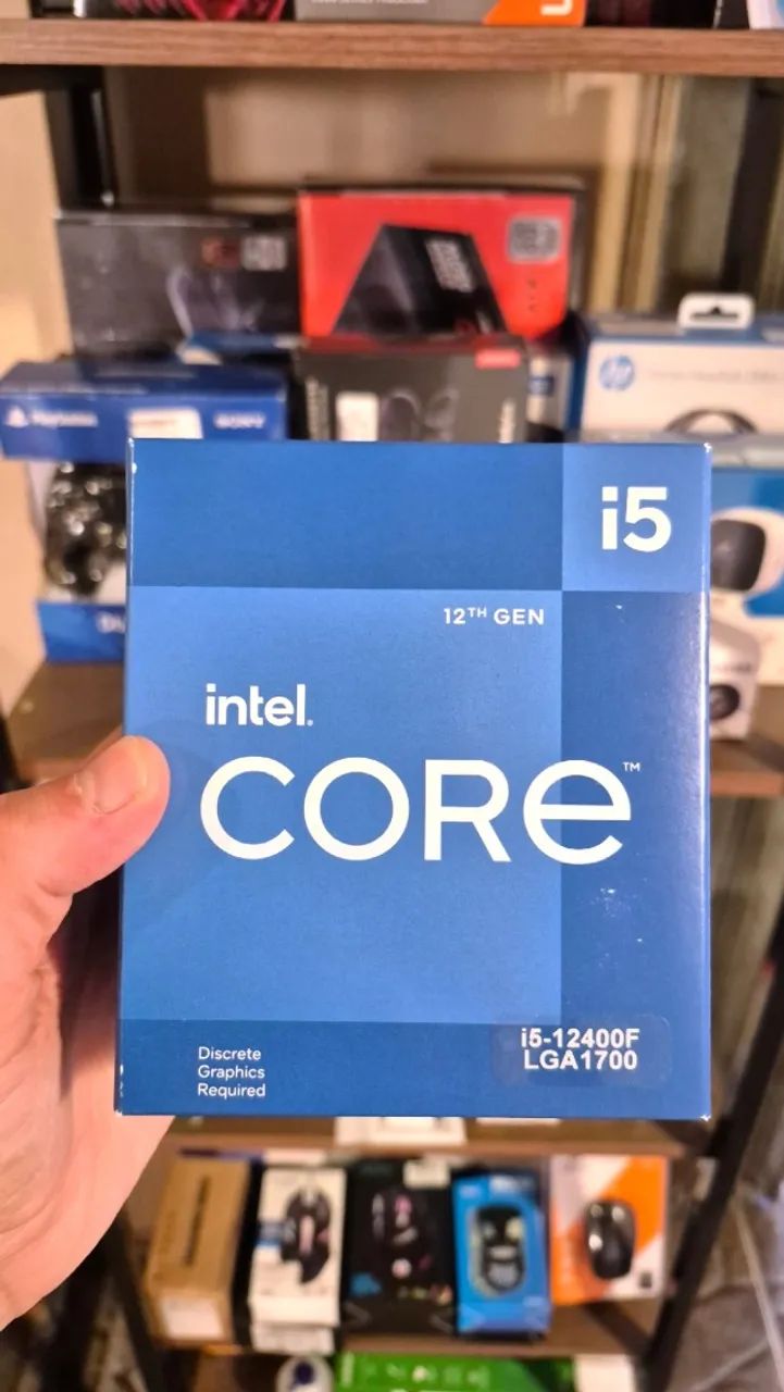 Processador i5-12400F, 4.4GHz Turbo, Intel, LGA1700, nova, lacrada