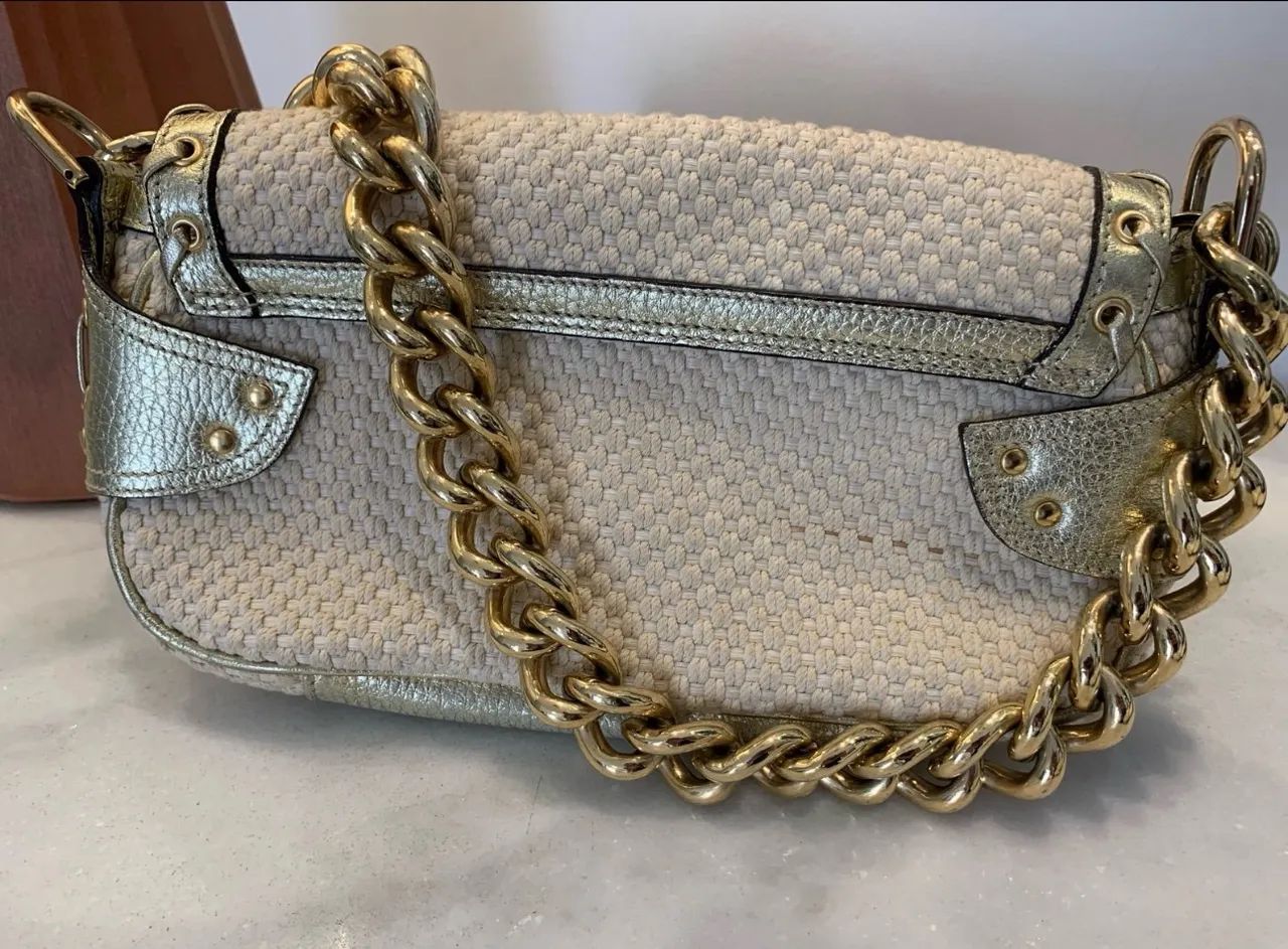 bolsa de ombro versace dourada - Foto 3