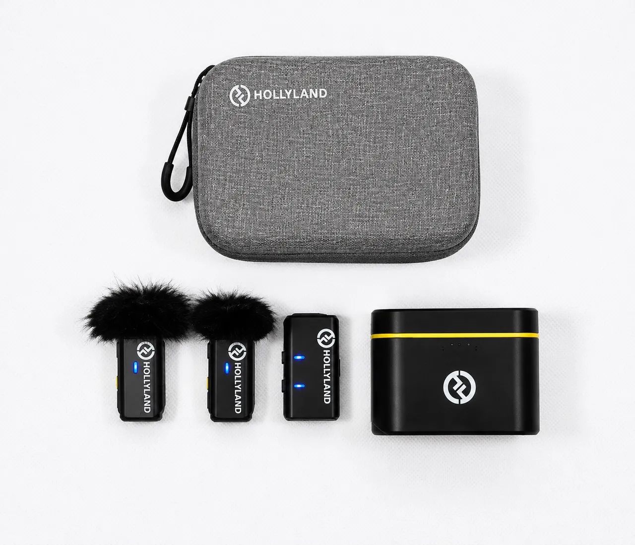 Microfone Sem Fio Hollyland LARK M1 Duo Original - Kit Completo YouTuber vídeo maker 