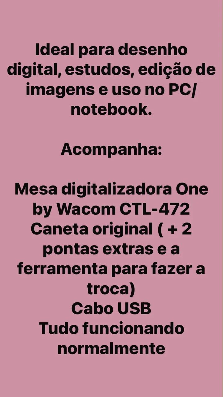 Mesa digitalizadora One By Wacom CTL-472
