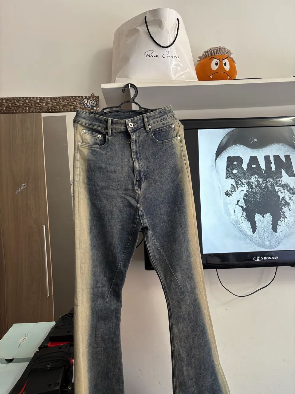 Calça Rick Owens Flare Bootcut