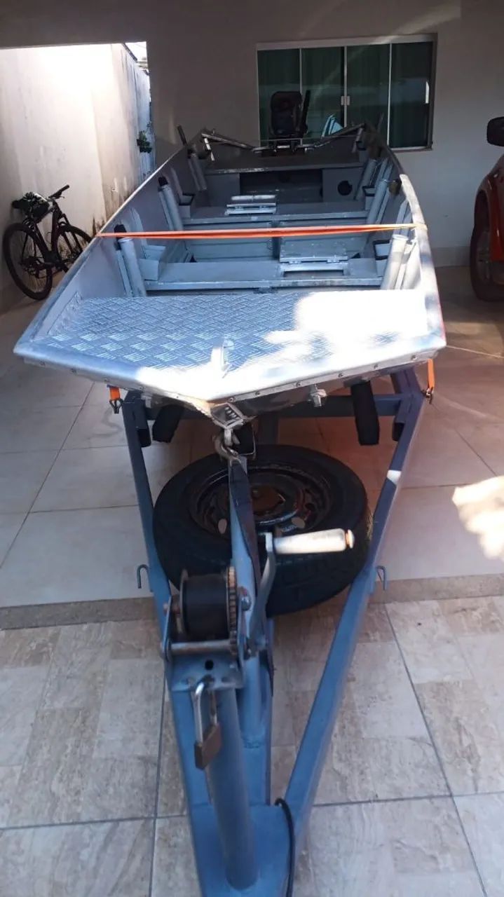 Canoa e motor 15 hp - Foto 4