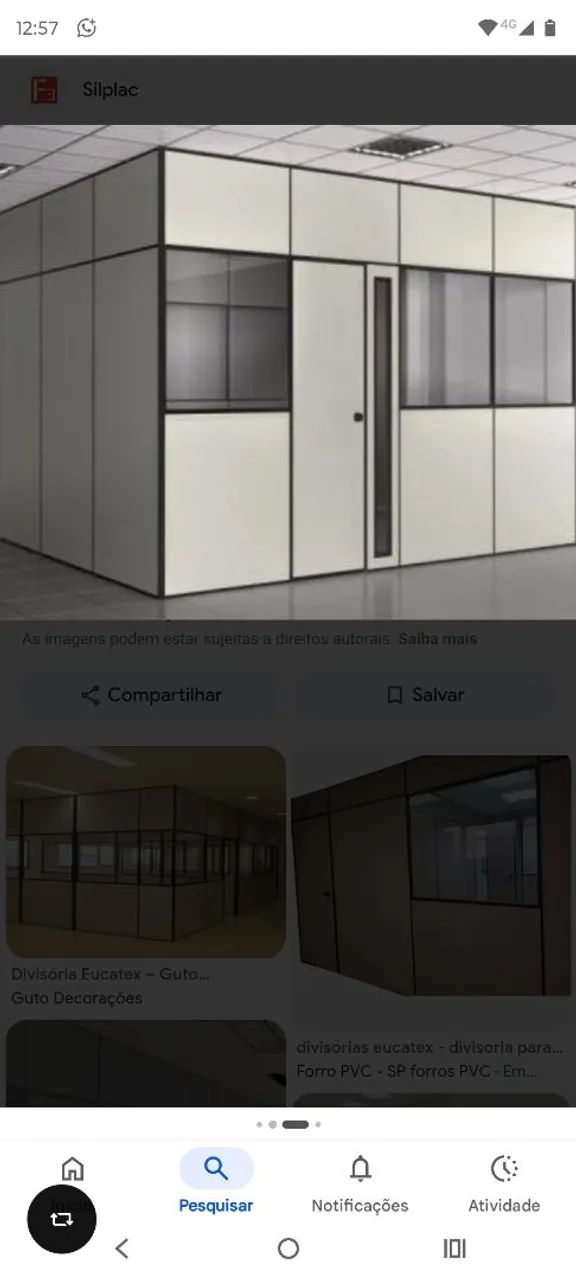 Divisórias progresso 