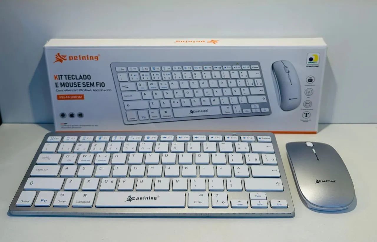 Combo teclado e mouse sem fio 