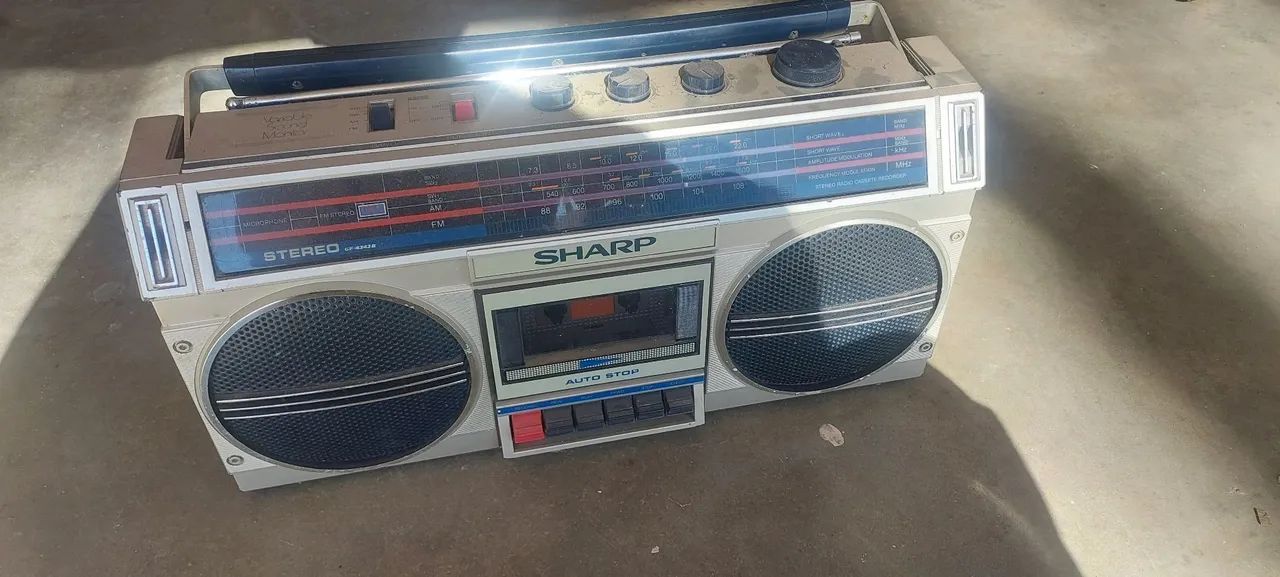 Rádio sharp 1980 colecionador