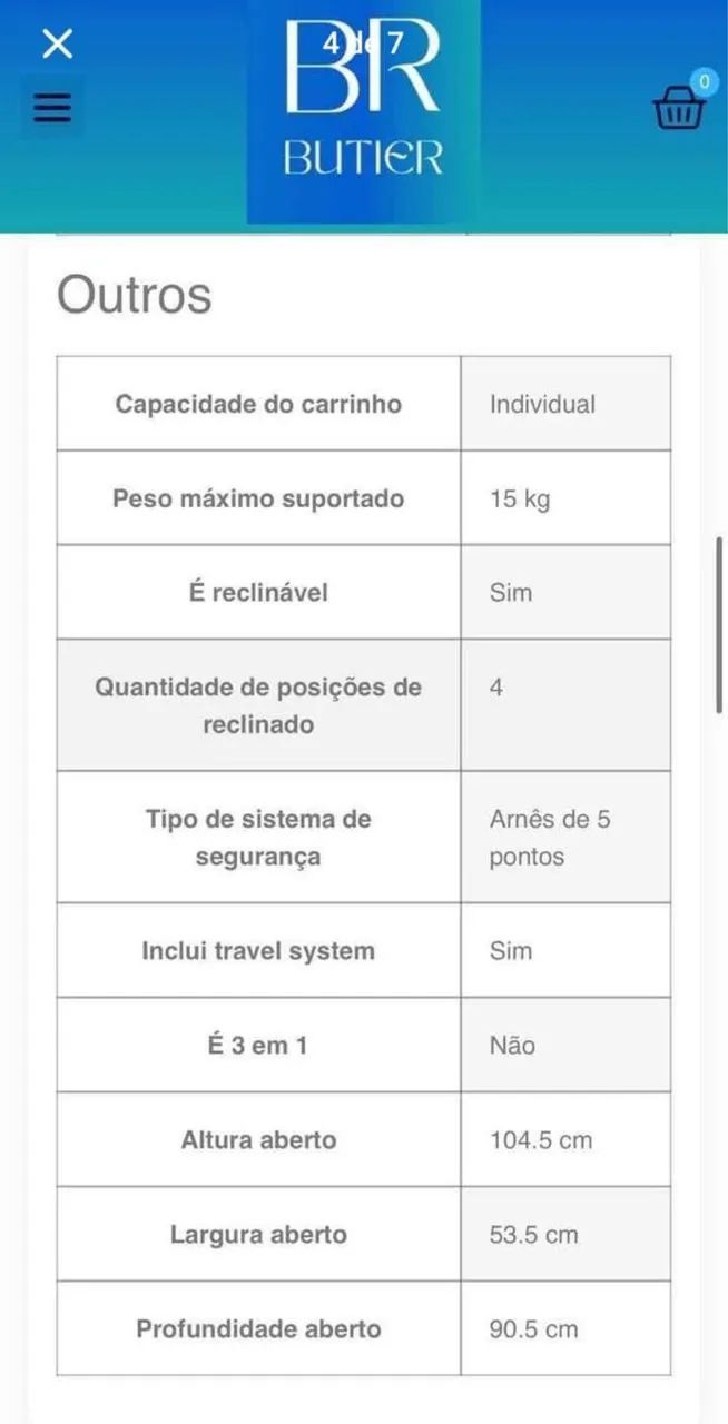 Carrinho de Bebê Seminovo - Foto 3