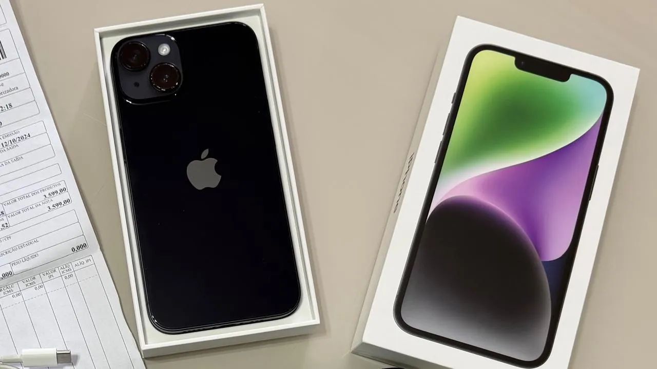 iPhone 14 256gb Midnight Blue Impecável  - Foto 4