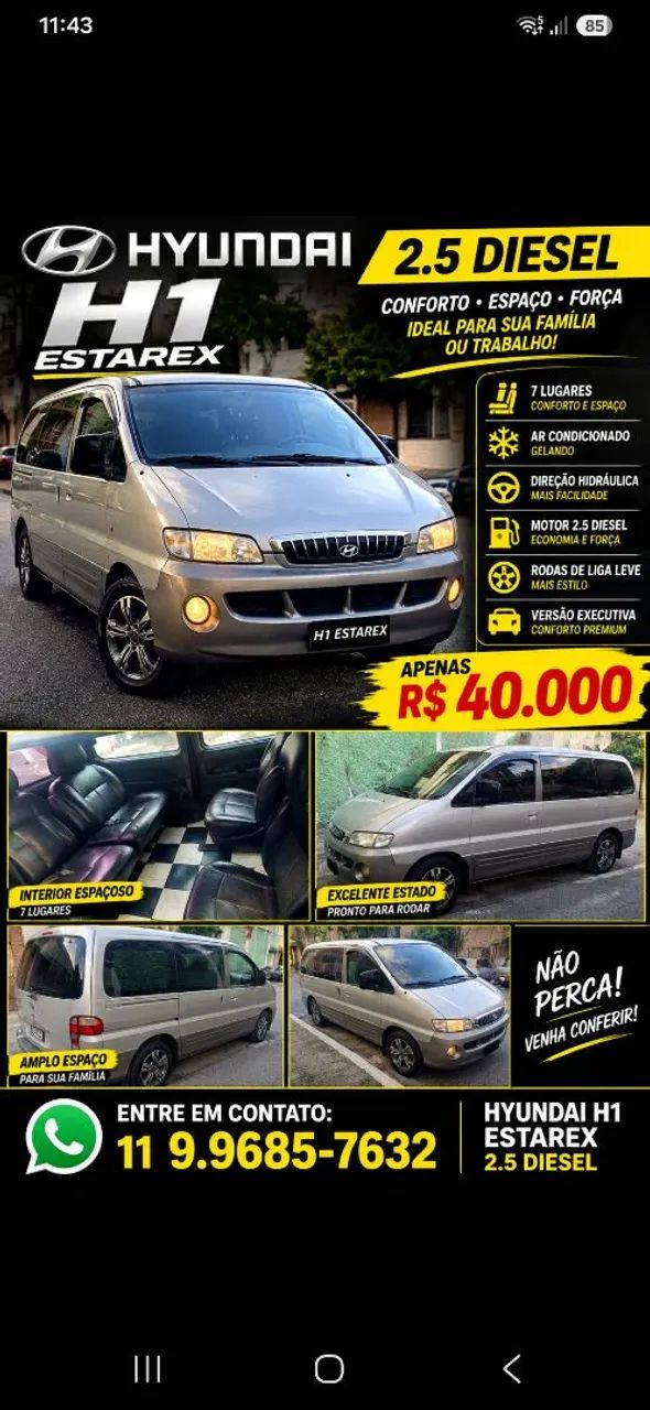 Hyundai H1 H1 Starex HSV 2.5 Diesel 2001