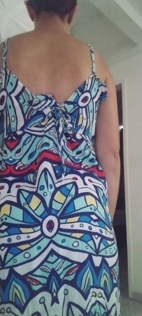 Vestido longo de viscose. - Foto 4