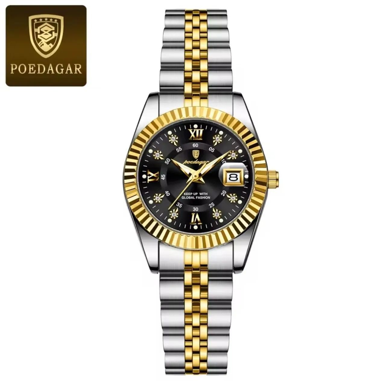 Relógio Feminino Poedagar - Prata e Dourado