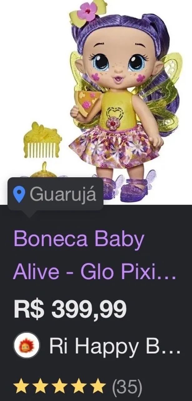 Boneca baby Alive Glo Pixie - Foto 2