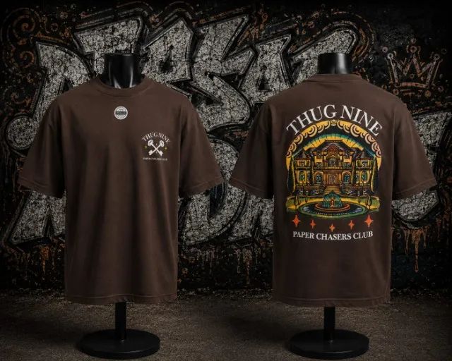 Camiseta Oversize Thug Nine Algodão Premium