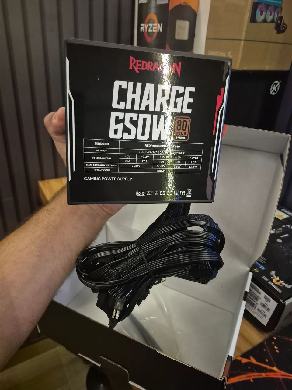 FONTE 650w REDRAGON CHARGE - Foto 3