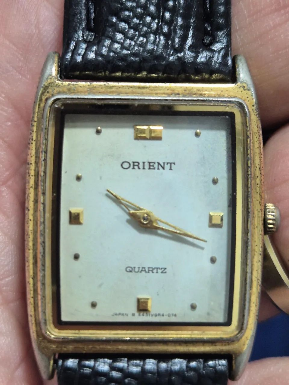 Relógio ORIENT TANK À QUARTZ  VINTAGE  -   FUNCIONANDO