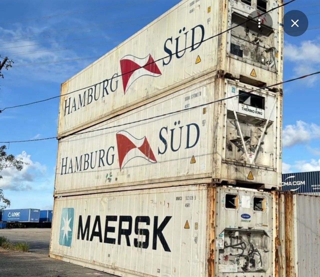 Container refer 12 metros sem motor sem piso classe A top de linha