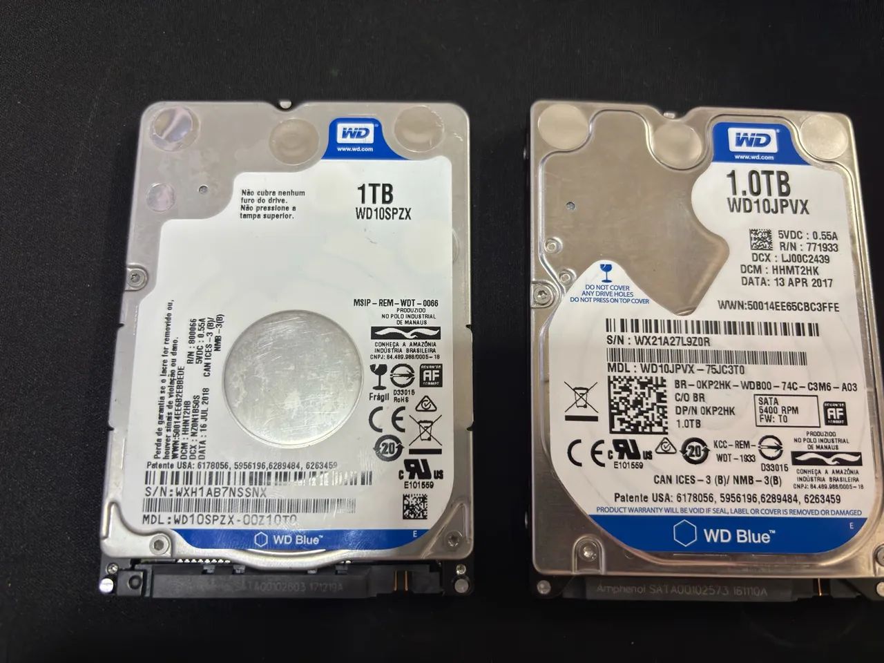 Lote de Hd notebook WD 