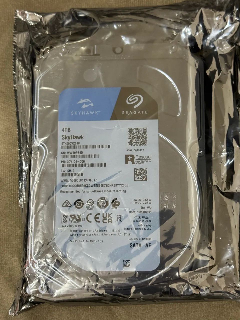 HD 4Tb skyhawk seagate lacrado - Armazenamento - Cidreira