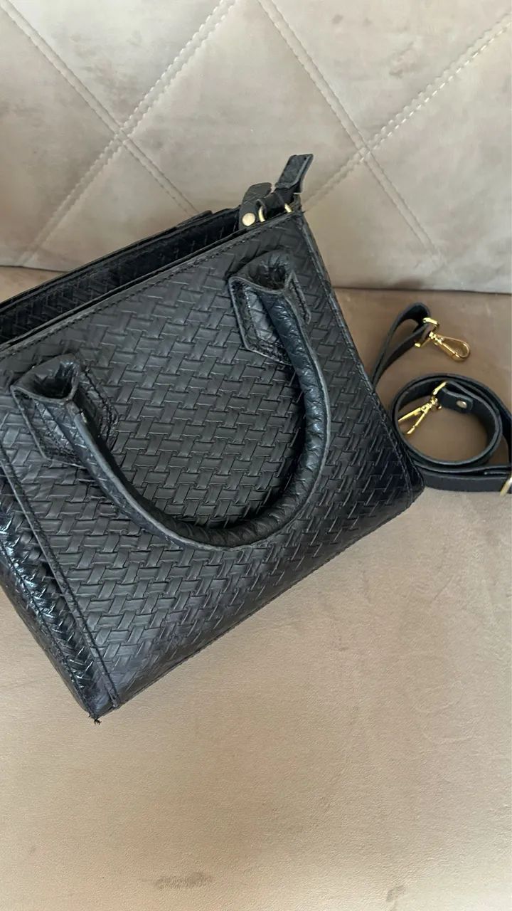 Bolsa em couro  - Foto 3