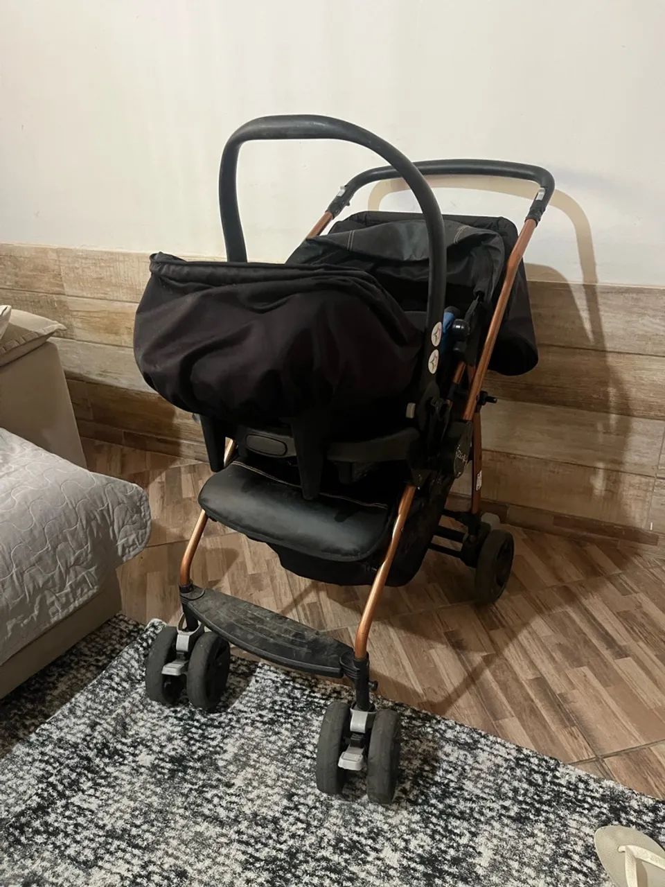 Carrinho de bebê e bebê conforto Burigotto  - Foto 2